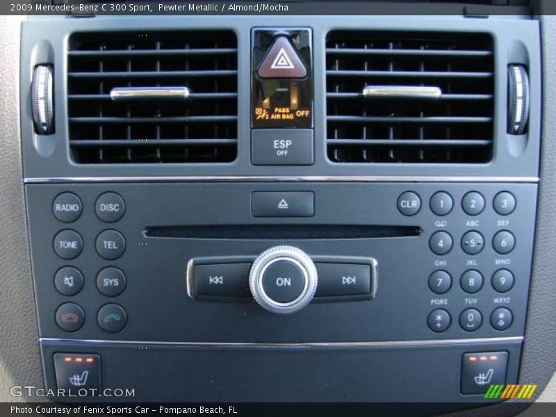 Pewter Metallic / Almond/Mocha 2009 Mercedes-Benz C 300 Sport