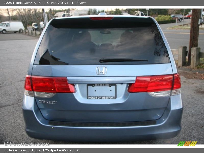 Ocean Mist Metallic / Ivory 2008 Honda Odyssey EX-L