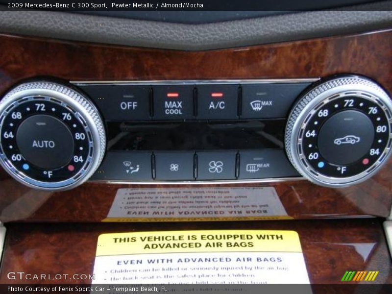 Pewter Metallic / Almond/Mocha 2009 Mercedes-Benz C 300 Sport