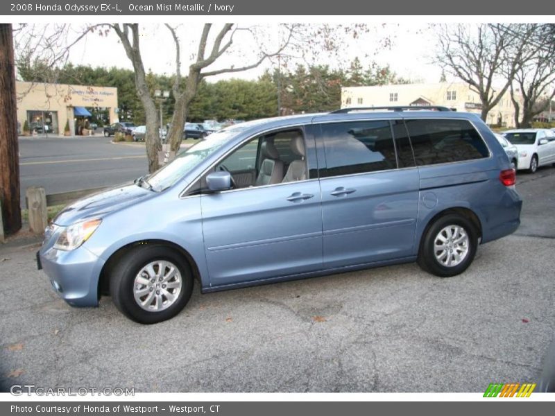 Ocean Mist Metallic / Ivory 2008 Honda Odyssey EX-L