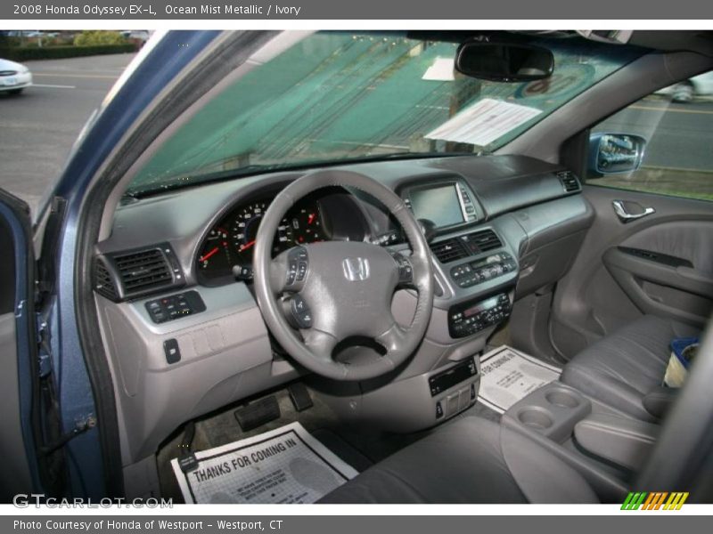 Ocean Mist Metallic / Ivory 2008 Honda Odyssey EX-L