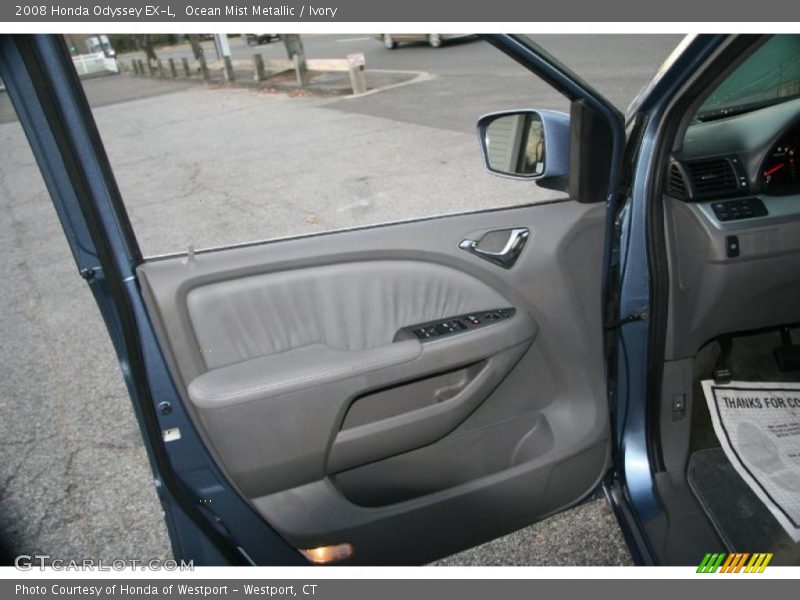 Ocean Mist Metallic / Ivory 2008 Honda Odyssey EX-L