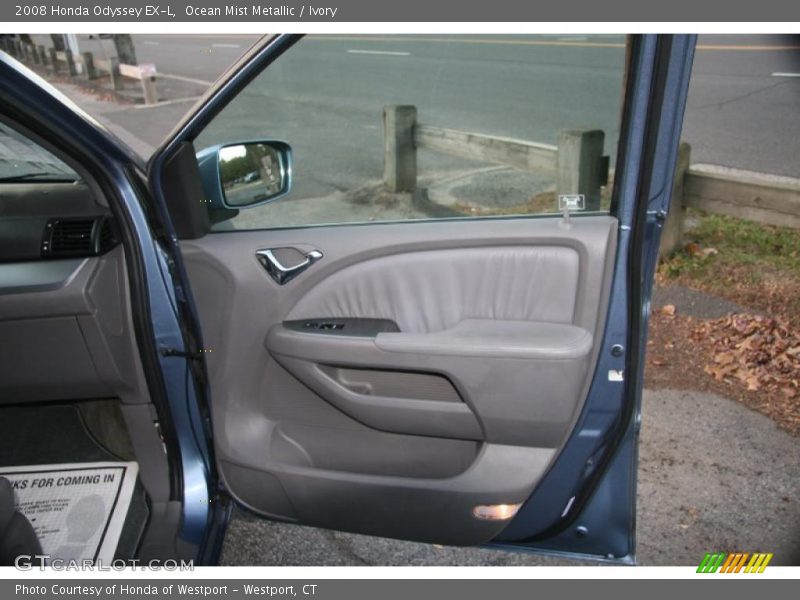 Ocean Mist Metallic / Ivory 2008 Honda Odyssey EX-L