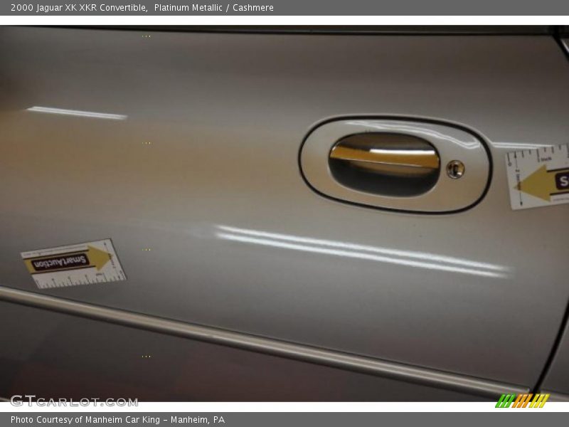 Platinum Metallic / Cashmere 2000 Jaguar XK XKR Convertible