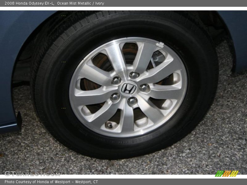 Ocean Mist Metallic / Ivory 2008 Honda Odyssey EX-L