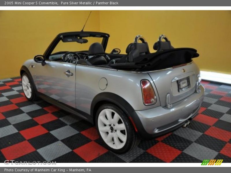 Pure Silver Metallic / Panther Black 2005 Mini Cooper S Convertible