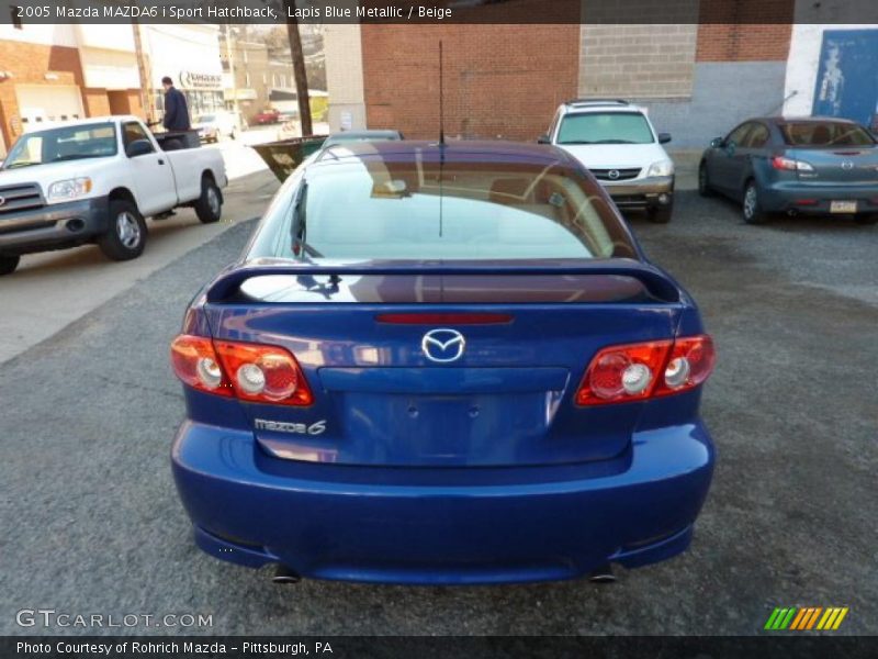 Lapis Blue Metallic / Beige 2005 Mazda MAZDA6 i Sport Hatchback