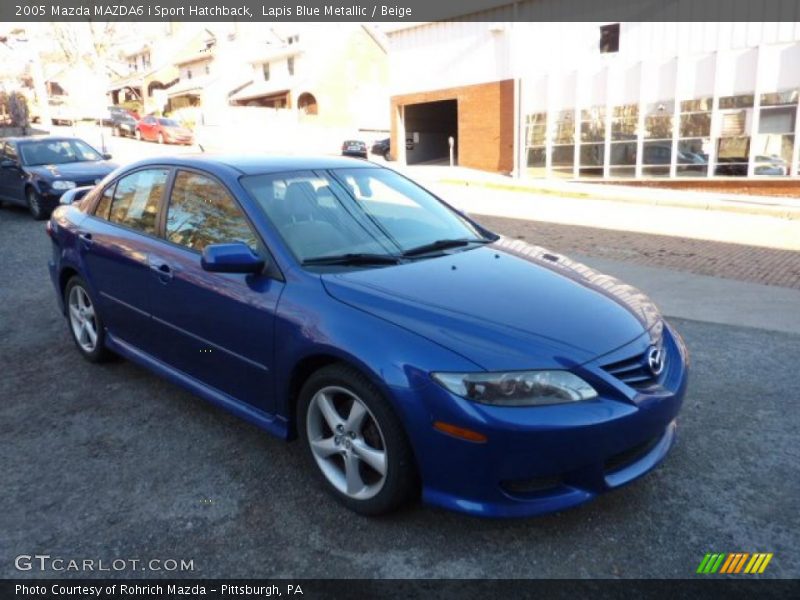Lapis Blue Metallic / Beige 2005 Mazda MAZDA6 i Sport Hatchback