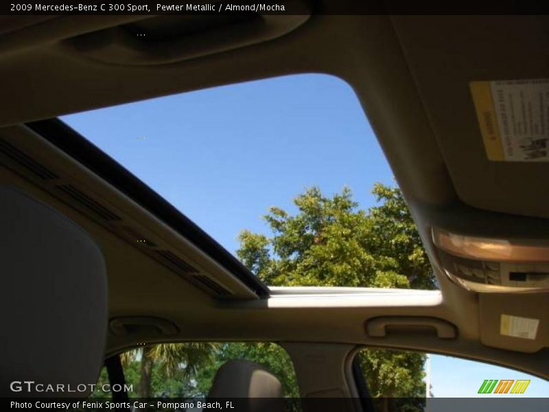 Pewter Metallic / Almond/Mocha 2009 Mercedes-Benz C 300 Sport