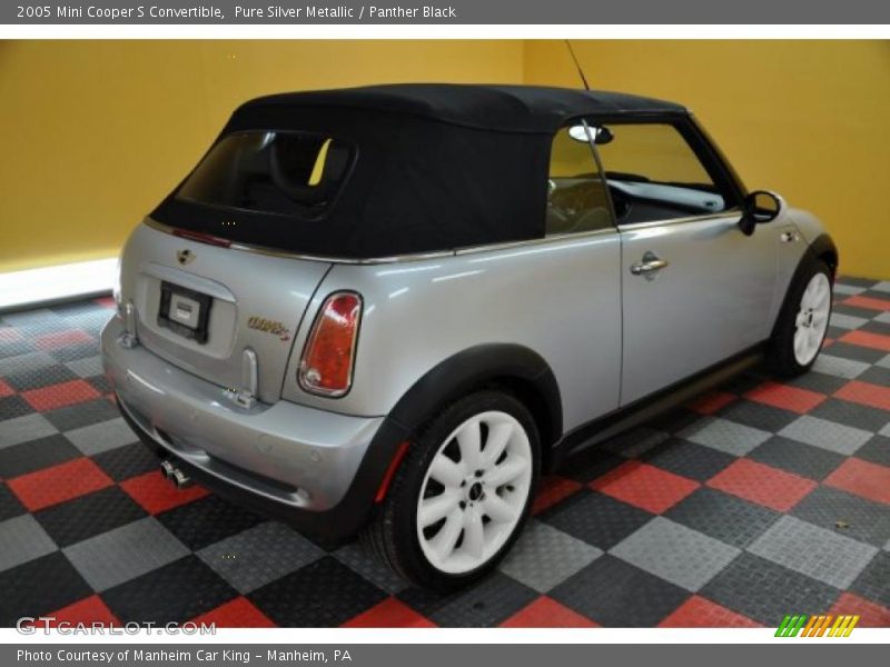 Pure Silver Metallic / Panther Black 2005 Mini Cooper S Convertible