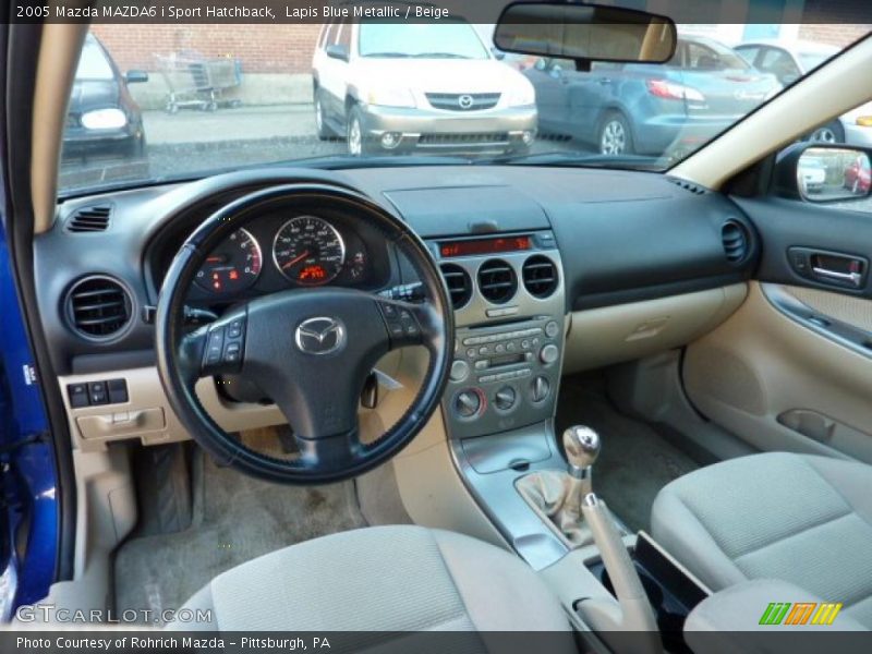 Beige Interior - 2005 MAZDA6 i Sport Hatchback 