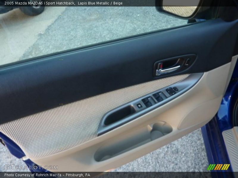 Lapis Blue Metallic / Beige 2005 Mazda MAZDA6 i Sport Hatchback