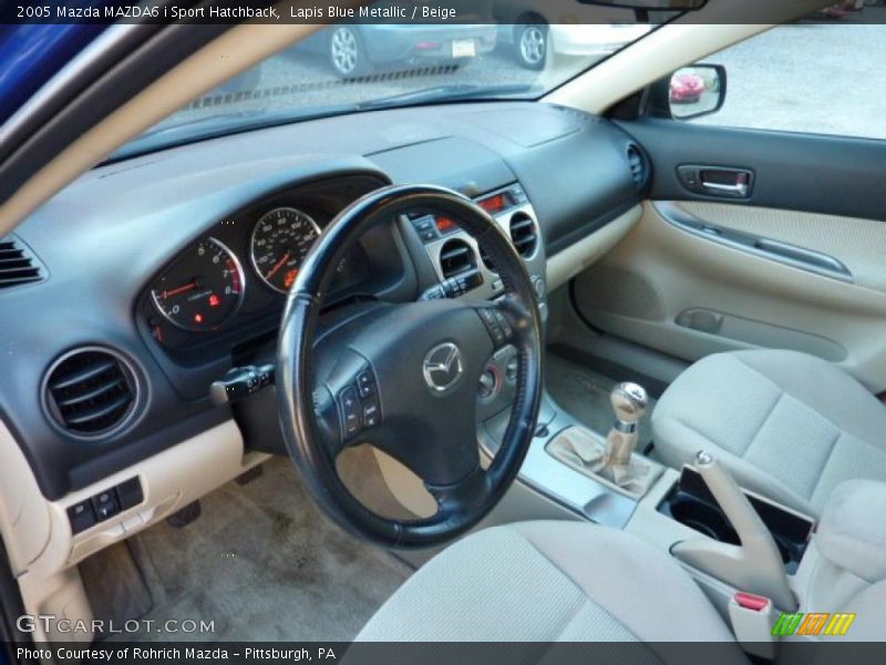  2005 MAZDA6 i Sport Hatchback Beige Interior