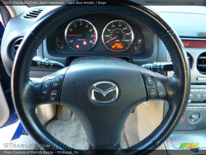 Lapis Blue Metallic / Beige 2005 Mazda MAZDA6 i Sport Hatchback