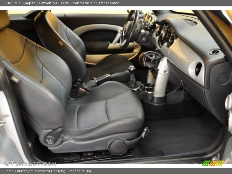 Pure Silver Metallic / Panther Black 2005 Mini Cooper S Convertible