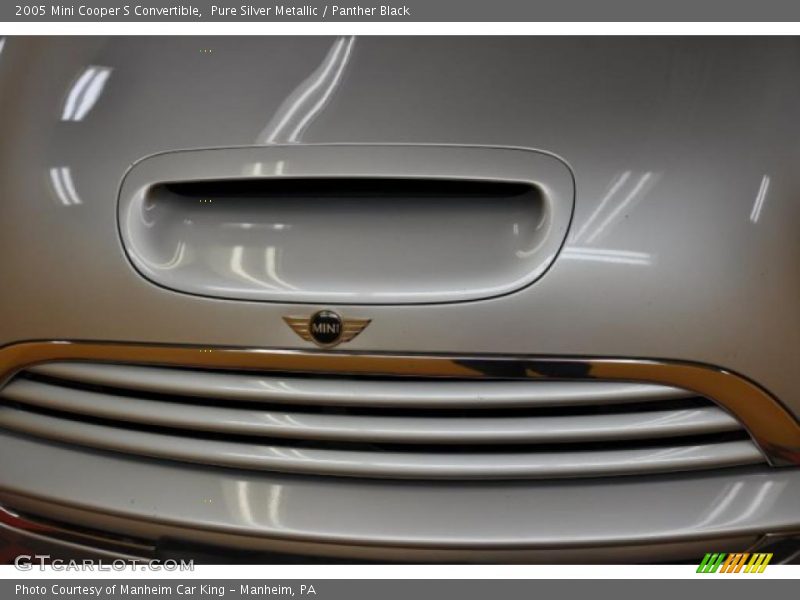 Pure Silver Metallic / Panther Black 2005 Mini Cooper S Convertible