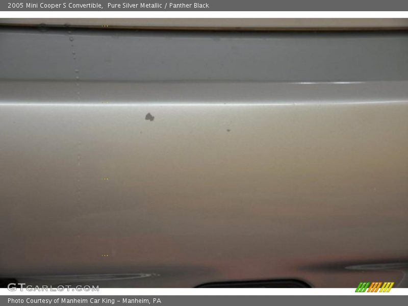 Pure Silver Metallic / Panther Black 2005 Mini Cooper S Convertible
