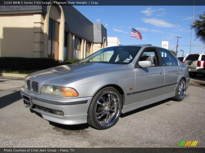 Titanium Silver Metallic / Gray 2000 BMW 5 Series 540i Sedan