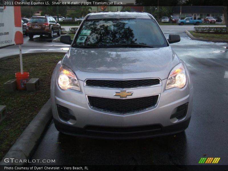 Silver Ice Metallic / Light Titanium/Jet Black 2011 Chevrolet Equinox LS