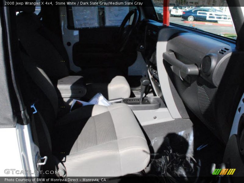 Stone White / Dark Slate Gray/Medium Slate Gray 2008 Jeep Wrangler X 4x4