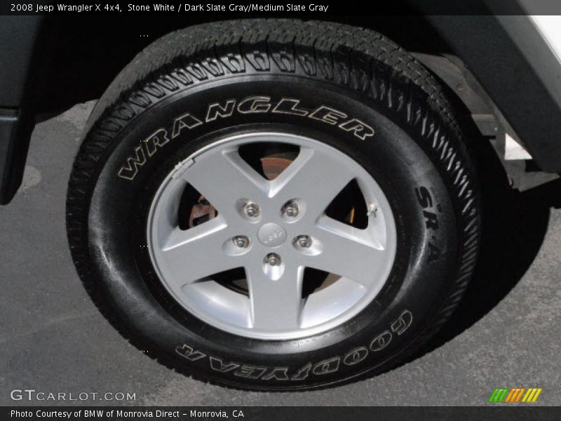 Stone White / Dark Slate Gray/Medium Slate Gray 2008 Jeep Wrangler X 4x4
