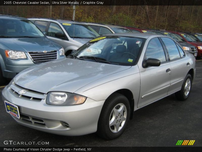 Ultra Silver Metallic / Graphite Gray 2005 Chevrolet Cavalier Sedan