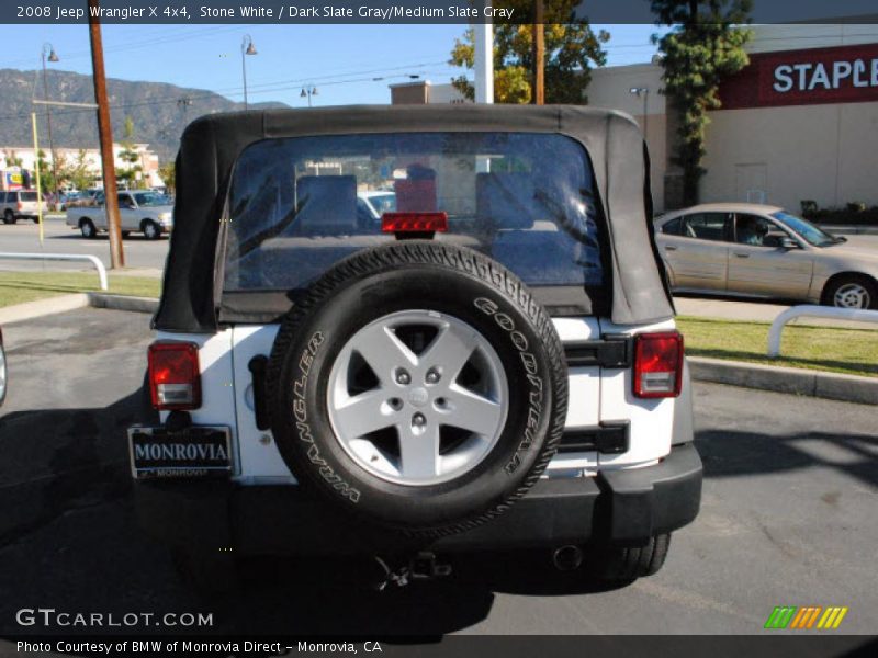 Stone White / Dark Slate Gray/Medium Slate Gray 2008 Jeep Wrangler X 4x4