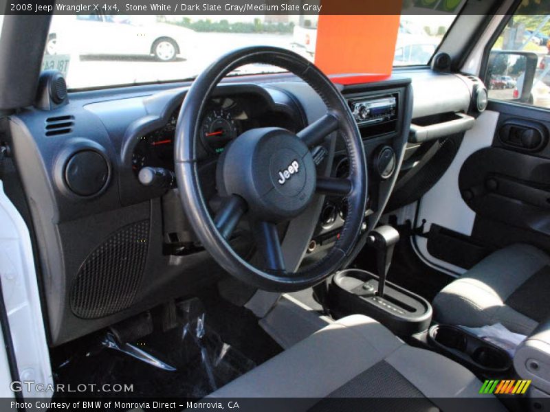 Stone White / Dark Slate Gray/Medium Slate Gray 2008 Jeep Wrangler X 4x4