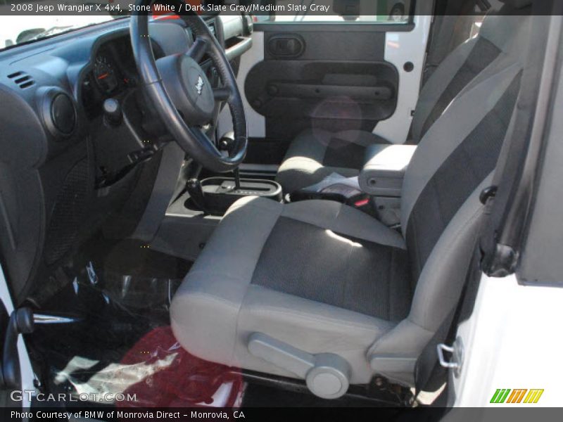 Stone White / Dark Slate Gray/Medium Slate Gray 2008 Jeep Wrangler X 4x4