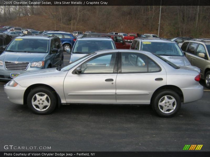 Ultra Silver Metallic / Graphite Gray 2005 Chevrolet Cavalier Sedan