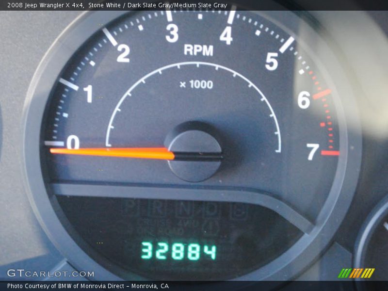 Stone White / Dark Slate Gray/Medium Slate Gray 2008 Jeep Wrangler X 4x4