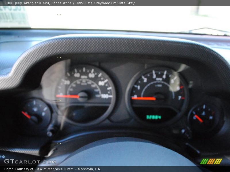 Stone White / Dark Slate Gray/Medium Slate Gray 2008 Jeep Wrangler X 4x4