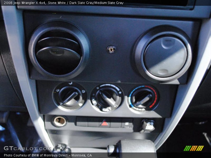 Stone White / Dark Slate Gray/Medium Slate Gray 2008 Jeep Wrangler X 4x4