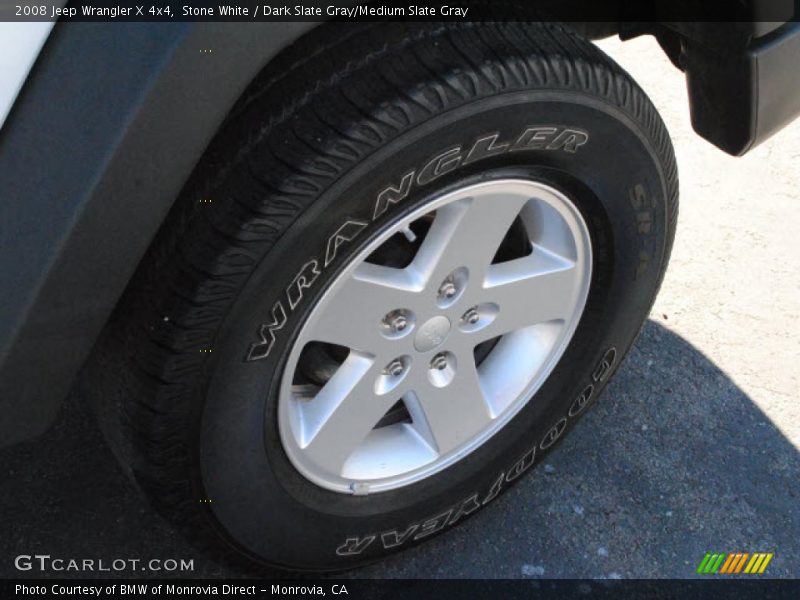 Stone White / Dark Slate Gray/Medium Slate Gray 2008 Jeep Wrangler X 4x4