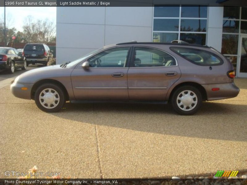 Light Saddle Metallic / Beige 1996 Ford Taurus GL Wagon