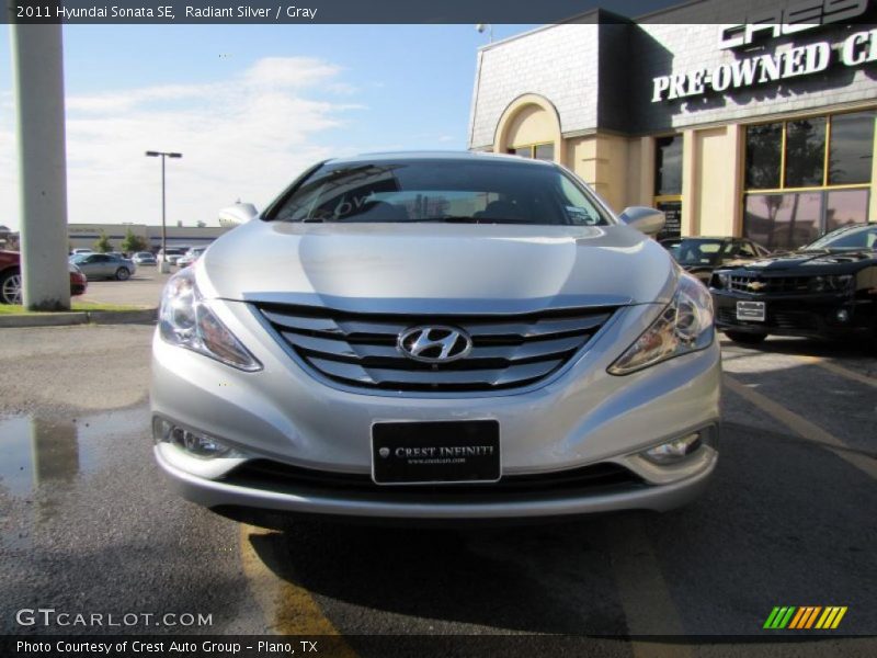 Radiant Silver / Gray 2011 Hyundai Sonata SE