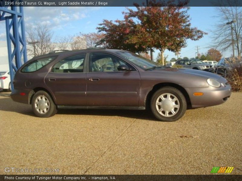 Light Saddle Metallic / Beige 1996 Ford Taurus GL Wagon