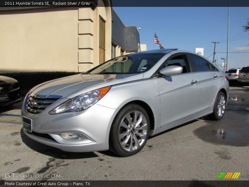 Radiant Silver / Gray 2011 Hyundai Sonata SE