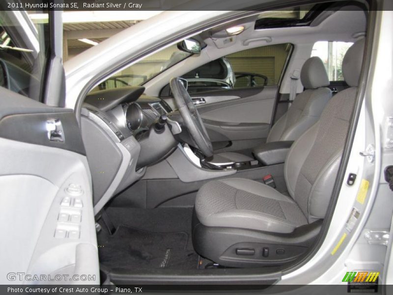 Radiant Silver / Gray 2011 Hyundai Sonata SE