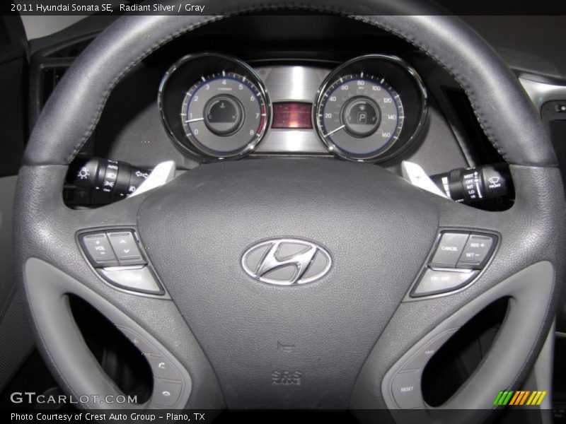 Radiant Silver / Gray 2011 Hyundai Sonata SE