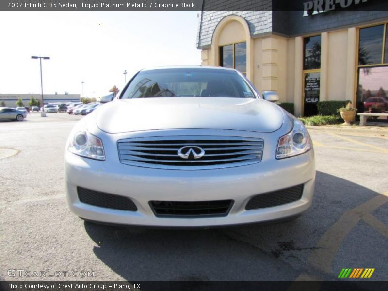 Liquid Platinum Metallic / Graphite Black 2007 Infiniti G 35 Sedan