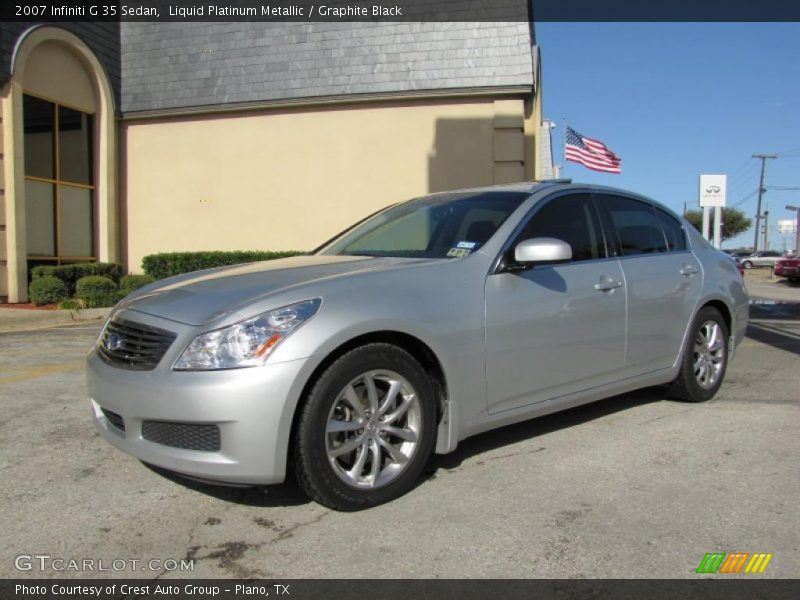 Liquid Platinum Metallic / Graphite Black 2007 Infiniti G 35 Sedan