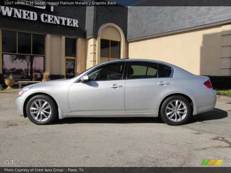 Liquid Platinum Metallic / Graphite Black 2007 Infiniti G 35 Sedan