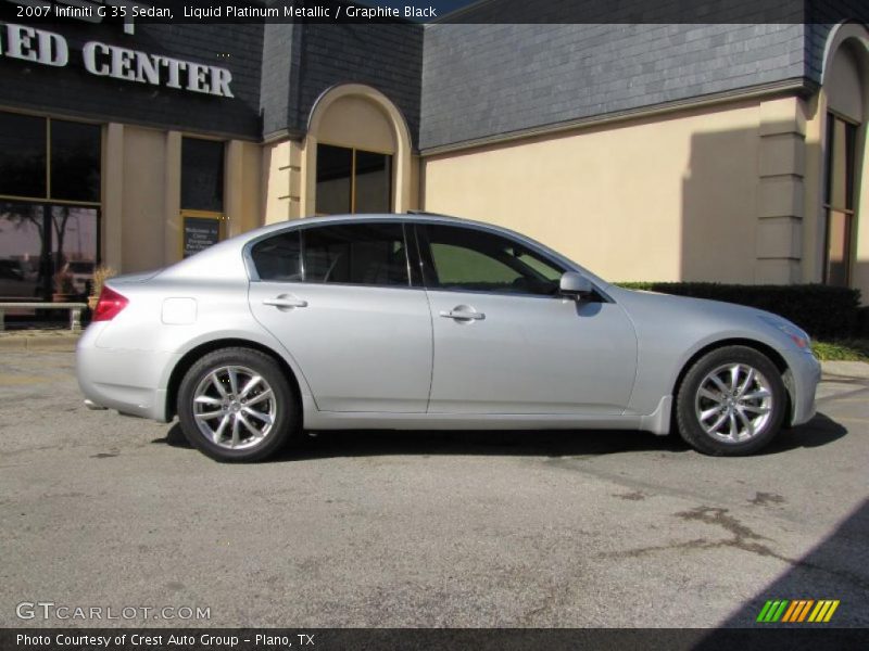 Liquid Platinum Metallic / Graphite Black 2007 Infiniti G 35 Sedan