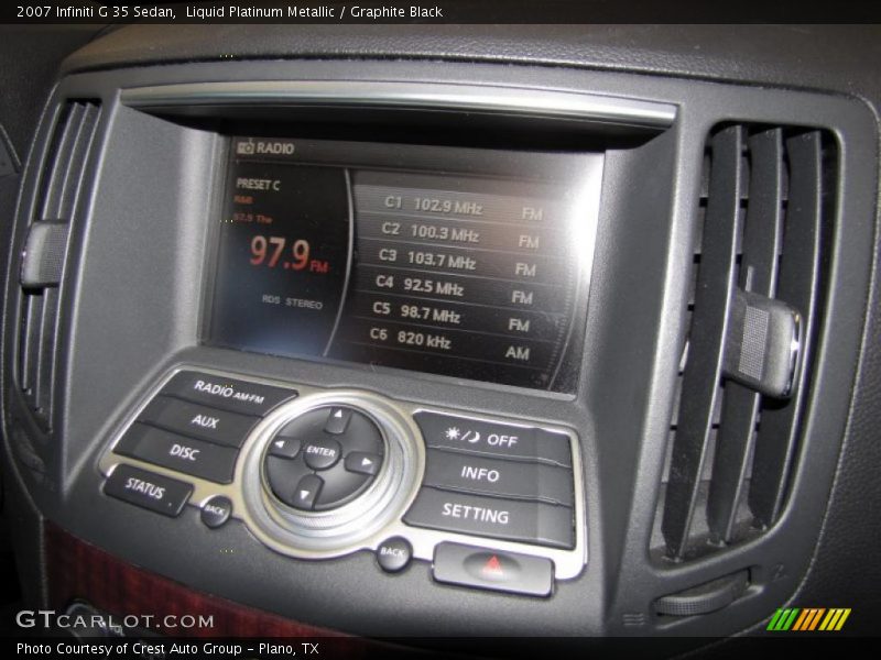Liquid Platinum Metallic / Graphite Black 2007 Infiniti G 35 Sedan
