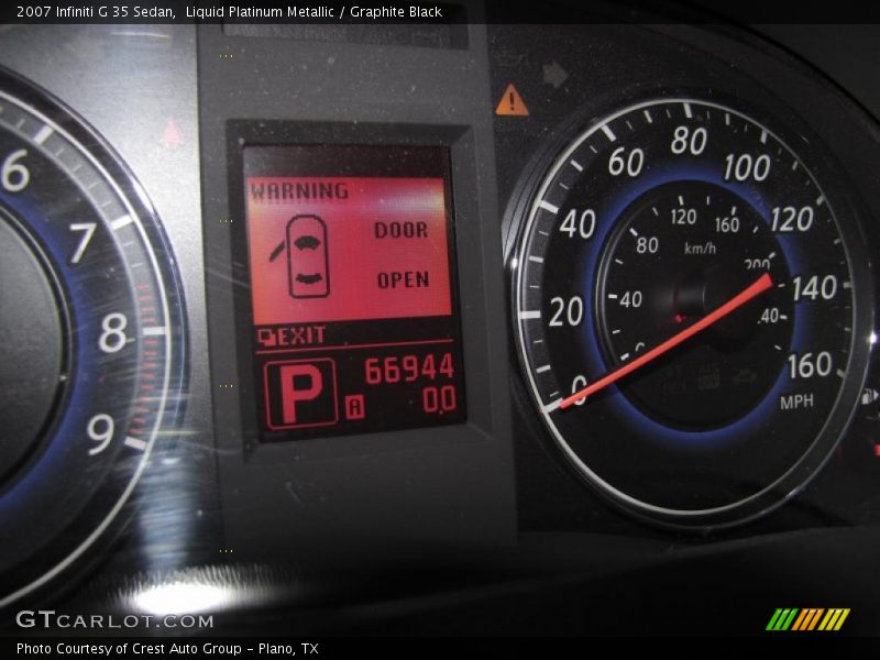 Liquid Platinum Metallic / Graphite Black 2007 Infiniti G 35 Sedan