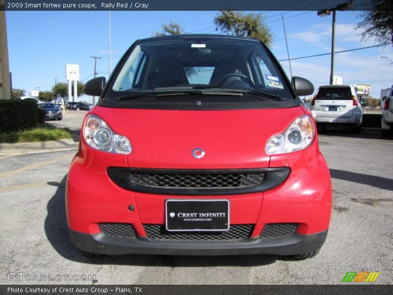 Rally Red / Gray 2009 Smart fortwo pure coupe