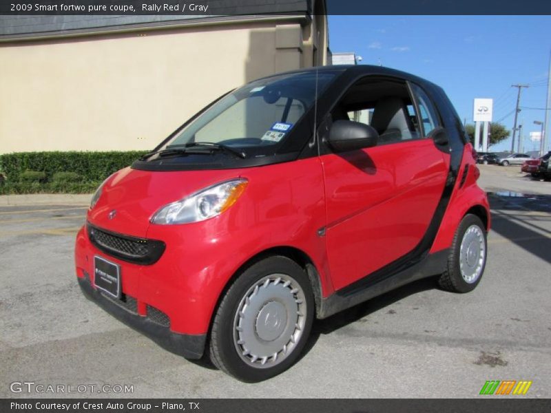 Front 3/4 View of 2009 fortwo pure coupe