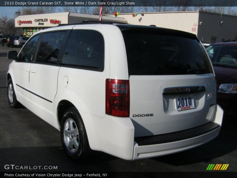 Stone White / Dark Slate Gray/Light Shale 2010 Dodge Grand Caravan SXT