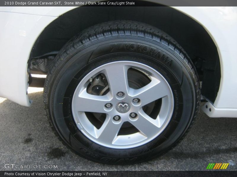 Stone White / Dark Slate Gray/Light Shale 2010 Dodge Grand Caravan SXT